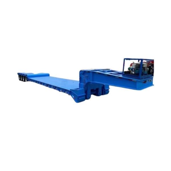 Van-type Anton Cargo Transport Trailer with Hydraulic Goose Neck Lowboy Semi-Trailer