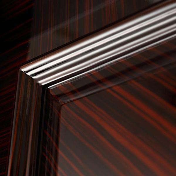 Ebony Veneer Solid Wood Internal Doors 210cm Height MDF HDF Flush Door