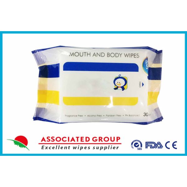 Paraben Free And PH Balanced Mouth And Body Wet Wipes, No Fragrance