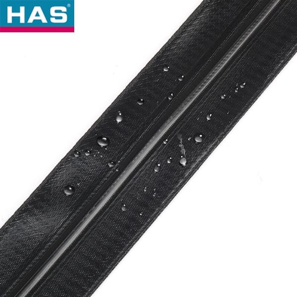 #8 Waterproof Black Nylon Double Ended Zipper In Garment Or Bags