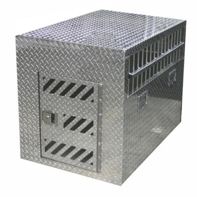 Caixa de alumínio de Diamond Plate Hunting Truck Dog da solda K9 completa única