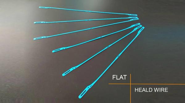 Plastic Stainless Steel Heald Wires Water Jet Loom Machine Spare Parts