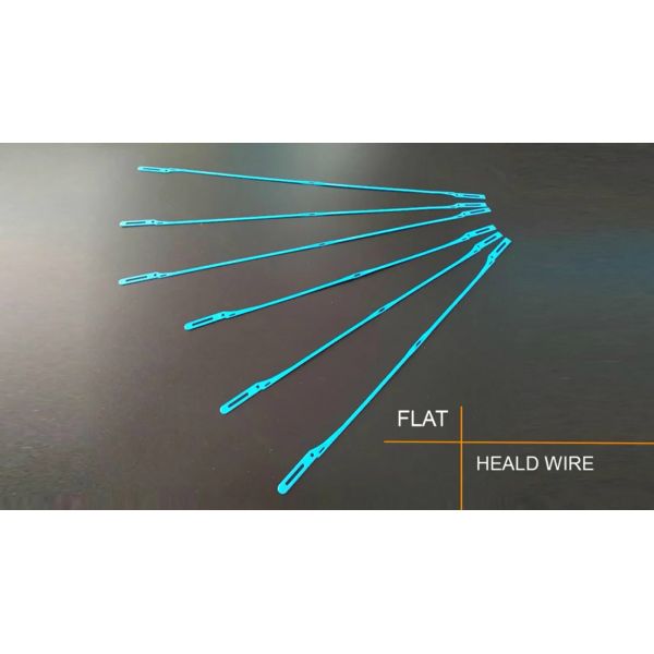 Weaving Flat Stainless Steel Heald Flat Heddle Wire Main Parts Of Rapier Loom