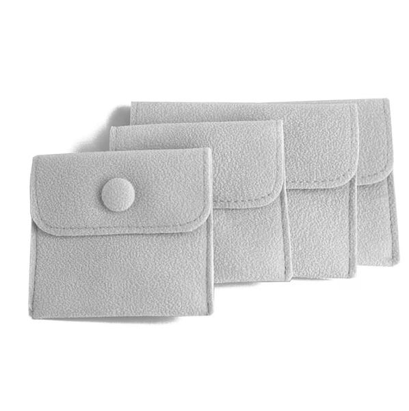 Vestuário de microfibra de camarão Bolsas de jóias Para colares Anéis Pulseiras