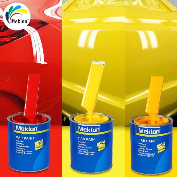 Vente chaude et réparation efficace Peinture automobile 1k2k Peinture automobile jaune citron