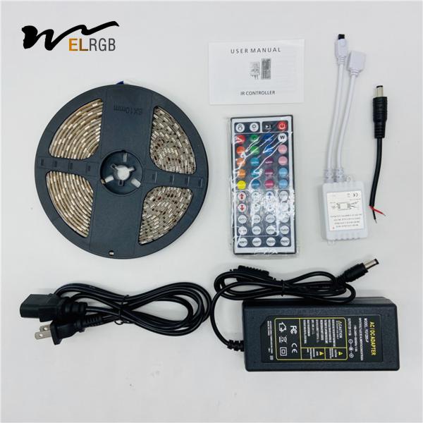5050SMD IP68 Lâmpadas LED de fita LED branca fria 5000mm