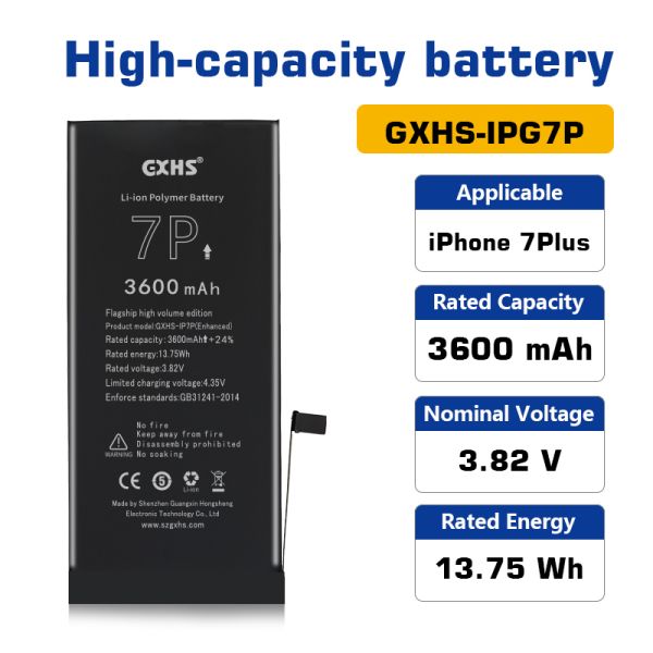 For iPhone 7Plus battery High-capacity 3600mAh Safe and reliable factory original replacement lithium-ion battery