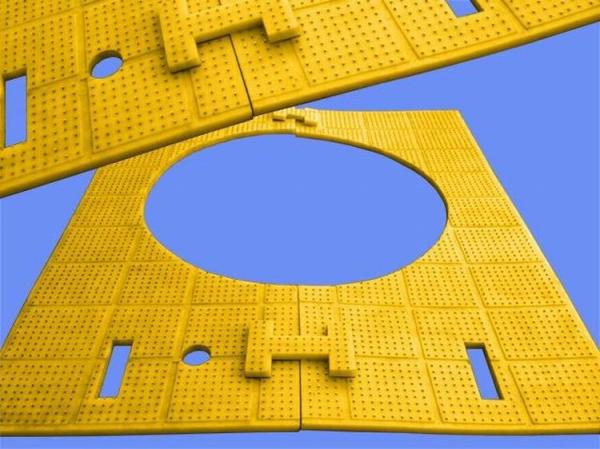 Anti patim que fura a borracha do poliuretano da espessura de Rig Accessories Mats 30mm