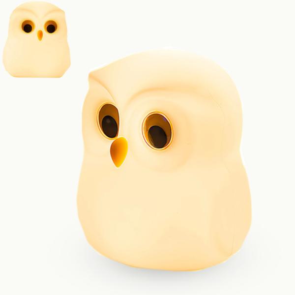 3W Owl Nursing Sleeping Night Light Bedside Lamp Touch Stepless Dimming