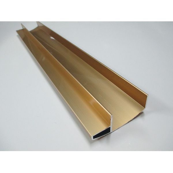 Shinning Golden Electrophoresis Aluminum Kitchen Profile Upmarket Customized