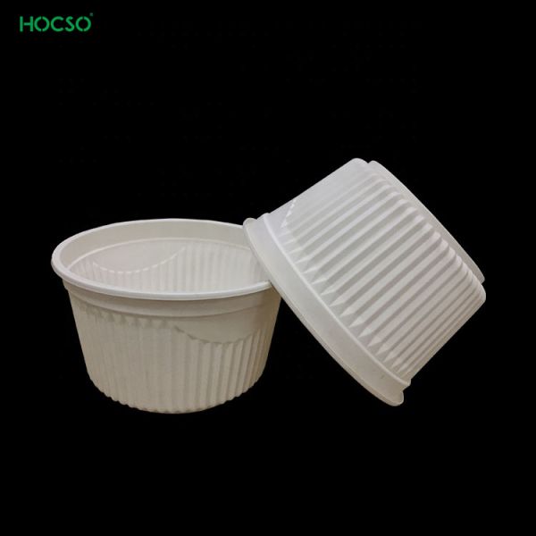 Takeaway Food Biodegradable PSM Cornstarch Disposable Bowl with Customized Technique