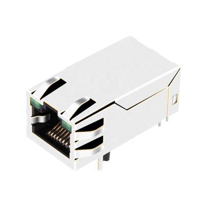 Tab Up 1000 Base-T RJ45 PoE Ethernet Connector HFJT1-1GHP-L17RL