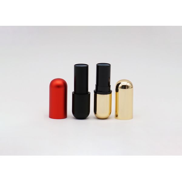Mixed Color Empty Lipstick Tube , Oval Shaped Lip Balm