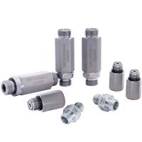 KSQMV Válvula de fluxo hidráulica tubular de sentido único Válvula de controlo de aceleração