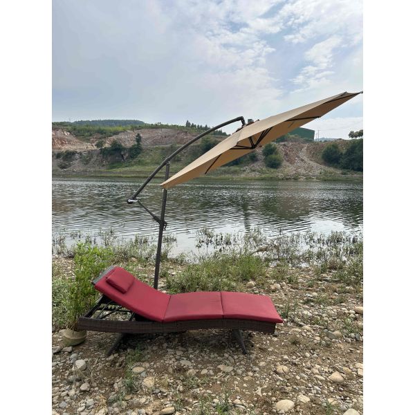 Shade Cantilever Outdoor Garden Parasol Patio Umbrellas Lounge Chair 11 Foot 12 Foot 13 Foot