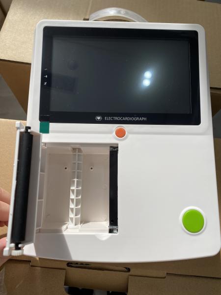12 Chumbo 6 Canal Electrocardiógrafo Máquina de Ecg Três Canais