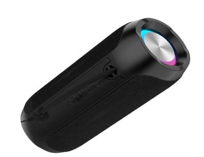 Quad-color Black Gray Red Blue Speaker With ABS+silicone Dual 45MM 5W Drivers IPX4 Waterproof 1200mAh Battery RGB Light