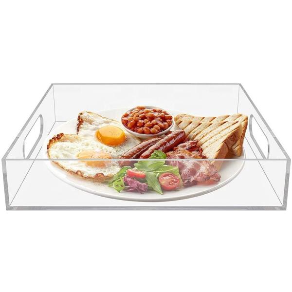 11 X 17 18x28 14x10x2 Acrylic Breakfast Tray Compartment Desk Custom