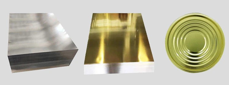 Placa de estaño Ba / Ca Electrolítico Sr SPTE SPCC 1.0 mm Placa de estaño para la lata de alimentos