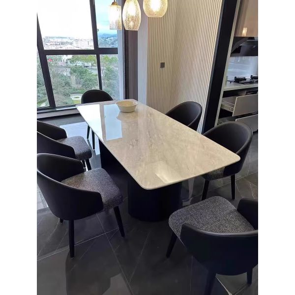 Modern Italian Style Dining Chairs Ergonomic Solid Ash Wood Leg Chair