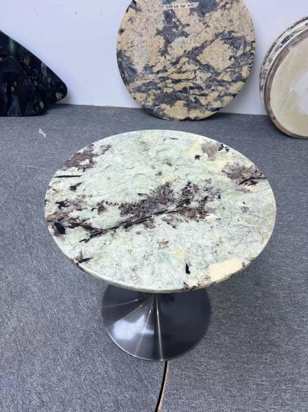 Mesa de café de mármol brasileño Mesa de centro de mármol resistente a los arañazos Duración de vida larga