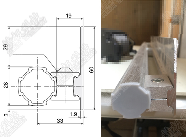 Плита отверстия 6063-Т5 демфера доски алюминиевого сплава для следа Сыстерм АЛ-51 ролика
