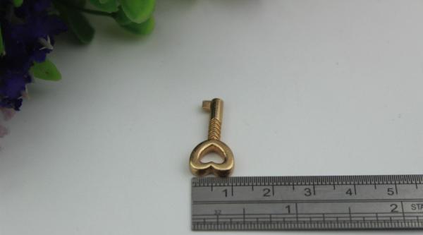 Bag heart-shaped shape light gold hardware decorative wedding padlock luggage hanging concentric lock