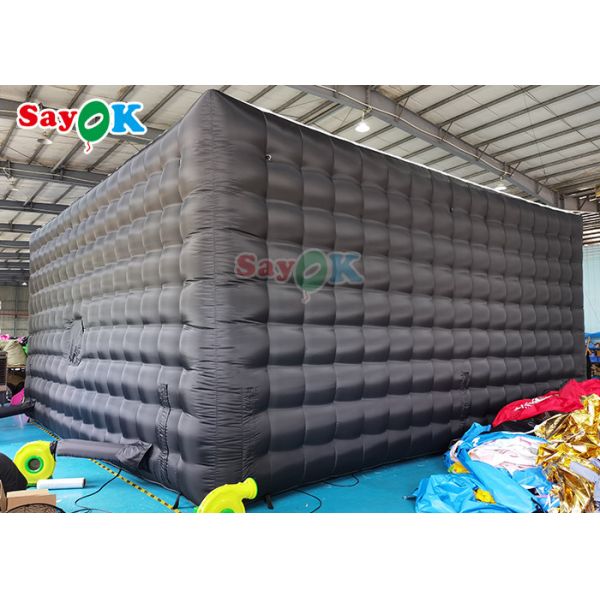 Black  Inflatable Camping Cube Tent For Outdoor Wedding Party