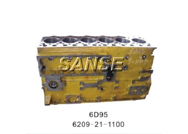 Diesel Engine Cylinder Block Komatsu Engine Parts PC200-6 / PC210-5