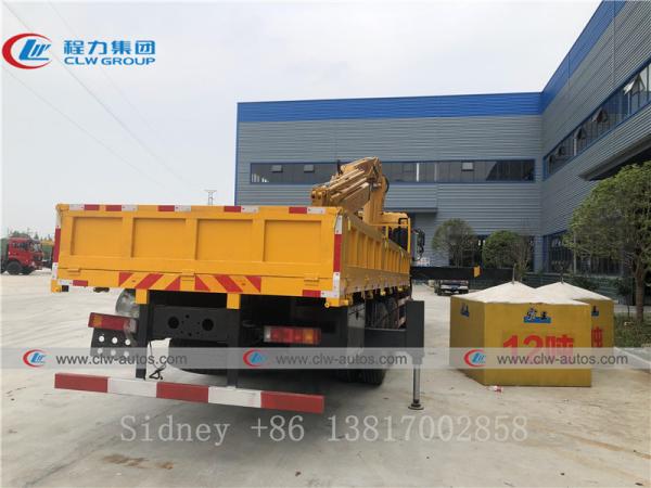 Guindaste telescópico montado caminhão de Dongfeng 6x4 12T