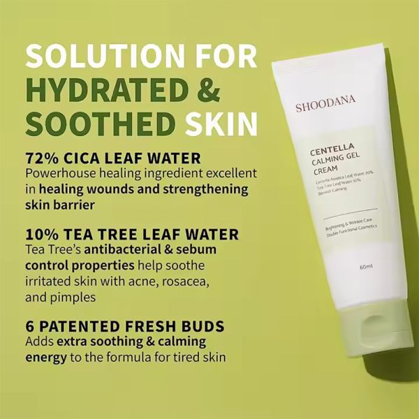 Private Label Vegan Lightweight Face Cream & Lotion Centella Asiatica Extract Gel Calming Gel Cream