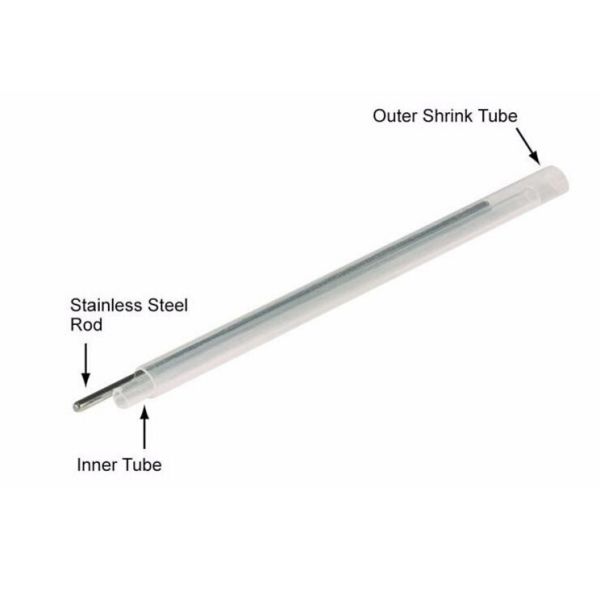 PE 1mm 1.2mm Fiber Optic Components Cable Protection Fusion Splice Sleeve