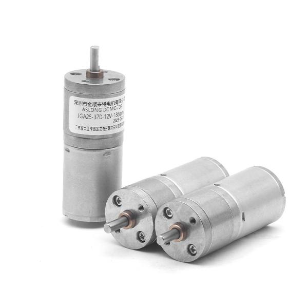 6V 12V 24V 6000rpm 370 DC Reduction Gear Motor With Dia25mm Gearbox Reducer