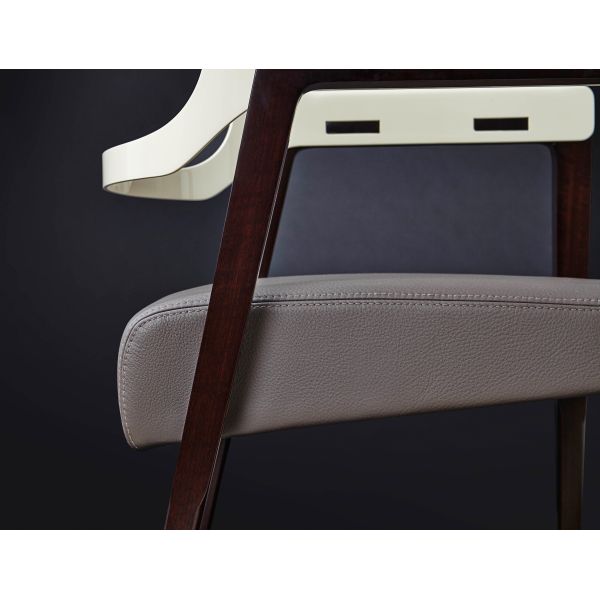 Commercial Restaurant Patio Furniture Outdoor Dining Chairs With Leather Seat