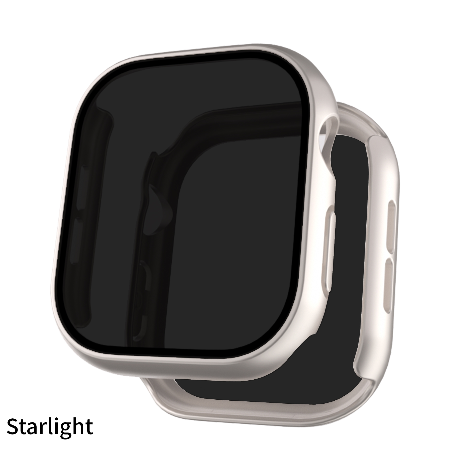 Eraysun Oil-sprayed Anti-peeping Shell Film Integrated for Apple Watch Series10 42mm 46mm Protector Watch Case