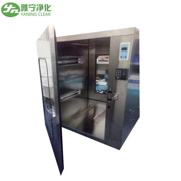 Electrical Interlock Air Shower Pass Box Laboratory Stainless Steel Clean Room