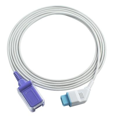O sensor de Nihon Kohden JL-650P SpO2 cabografa 12 o cabo de extensão de Pin To DB9 SpO2