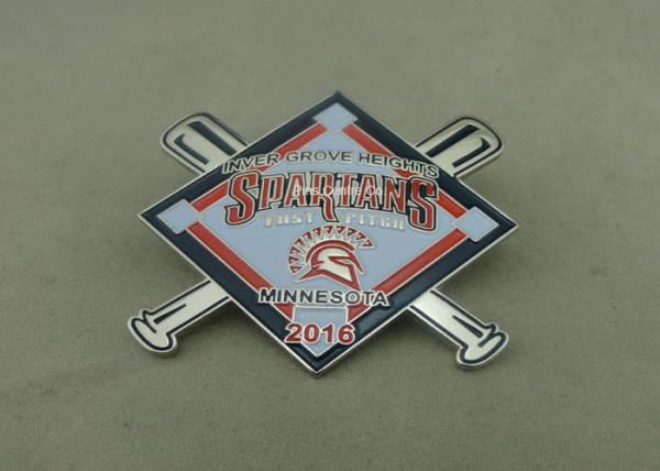 Full 3D Pewter Soft Enamel Pin 1.25 inch  1.2 mm Antique Nickel Plating