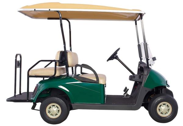 4 Wheel Mini Electric Car Golf Cart With 2 Rear Seats Powered By 48V Maintenance Batteries
