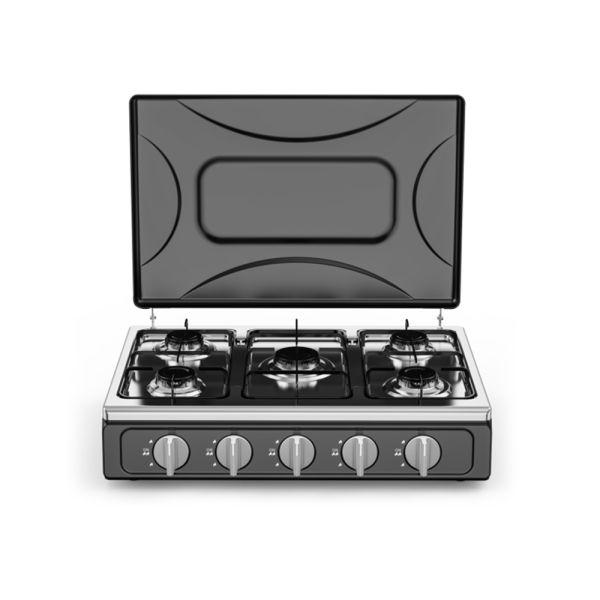 Commercial Grade Five Burner Gas Stove Manufacturer Offering High Heat Output