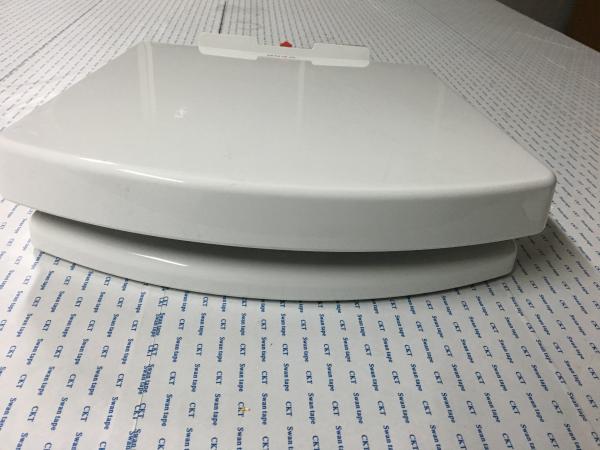 European Style Elongated Square Front Toilet Seat , Square Family Toilet Seat Cover