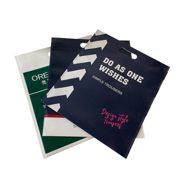 D Cut Non Woven Carry Bag With Logo Print