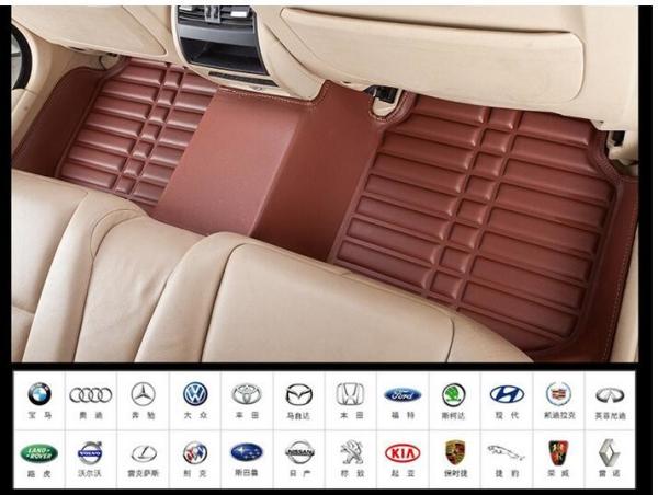 New Car floor mat leather foot  mat,BMW,TOYOTA,NISSAN
