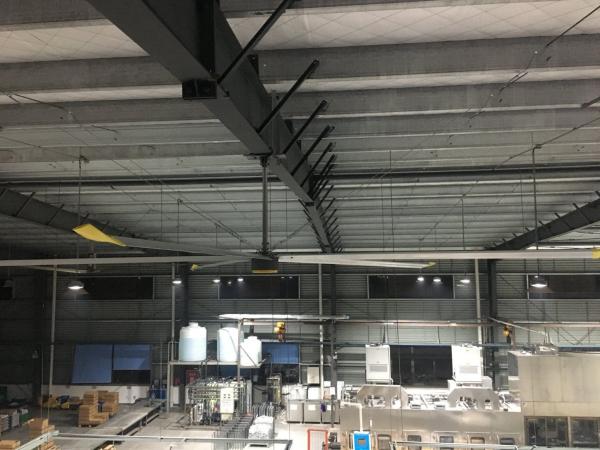 Ceiling Mounting Hvls Industrial Fans With Energy-Saving Pmsm Motor And Al-Mg Alloy Blade Material Ceiling Fan
