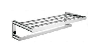 Double Towel Rack85111B-Square &Brass+SS304&Chrome color& Bathroom Accessory&fittings&Sanitary Hardware
