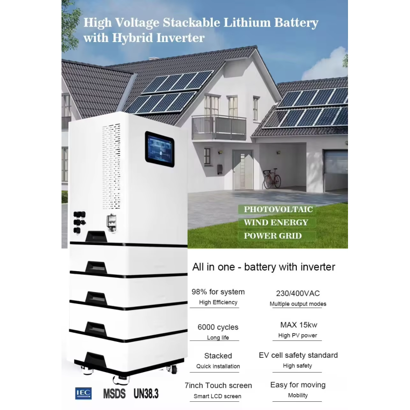 All-in-one 48v Lifepo4 10kwh 15kwh 20kwh 25kwh 30kwh Battery Solar Inverter and Battery Energy Storage System for Home