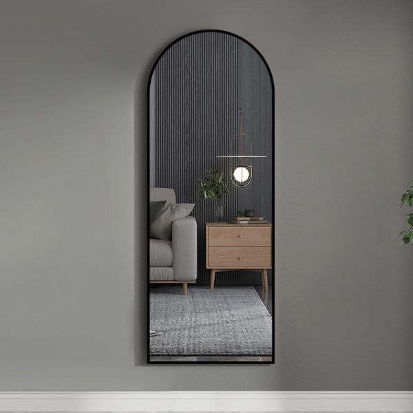 CE Bedroom Dressing Mirror Metal Frame HD Standing Full Length Mirror