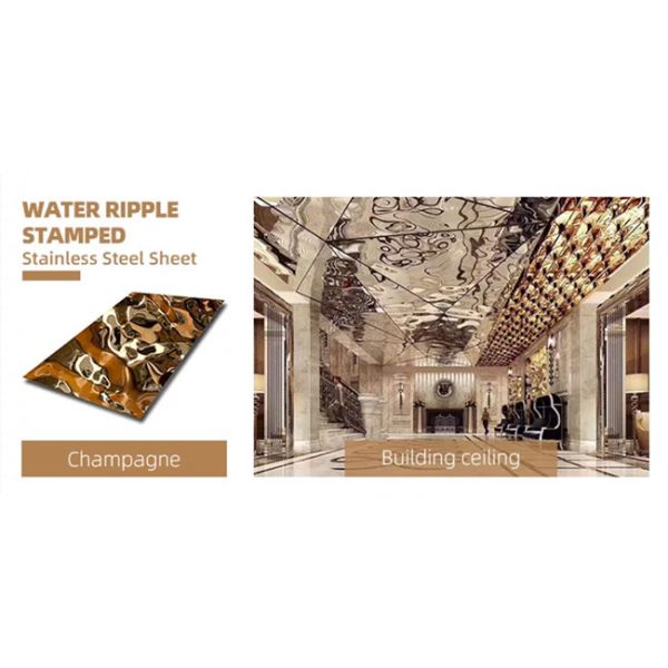 ширина панели стены 1500mm листа нержавеющей стали воды Pvc 3d проштемпелеванная пульсацией