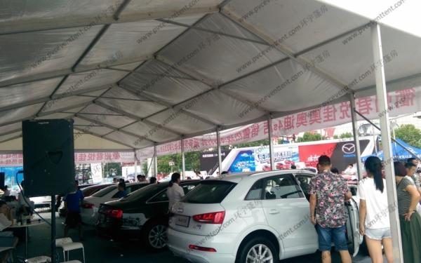 Movable PVC Fabric Outdoor Exhibition Tents Aluminum Frame Waterproof Temporary