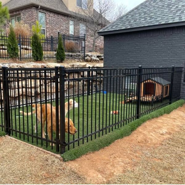 Специализированный металл 4 футов черный алюминиевый забор сад